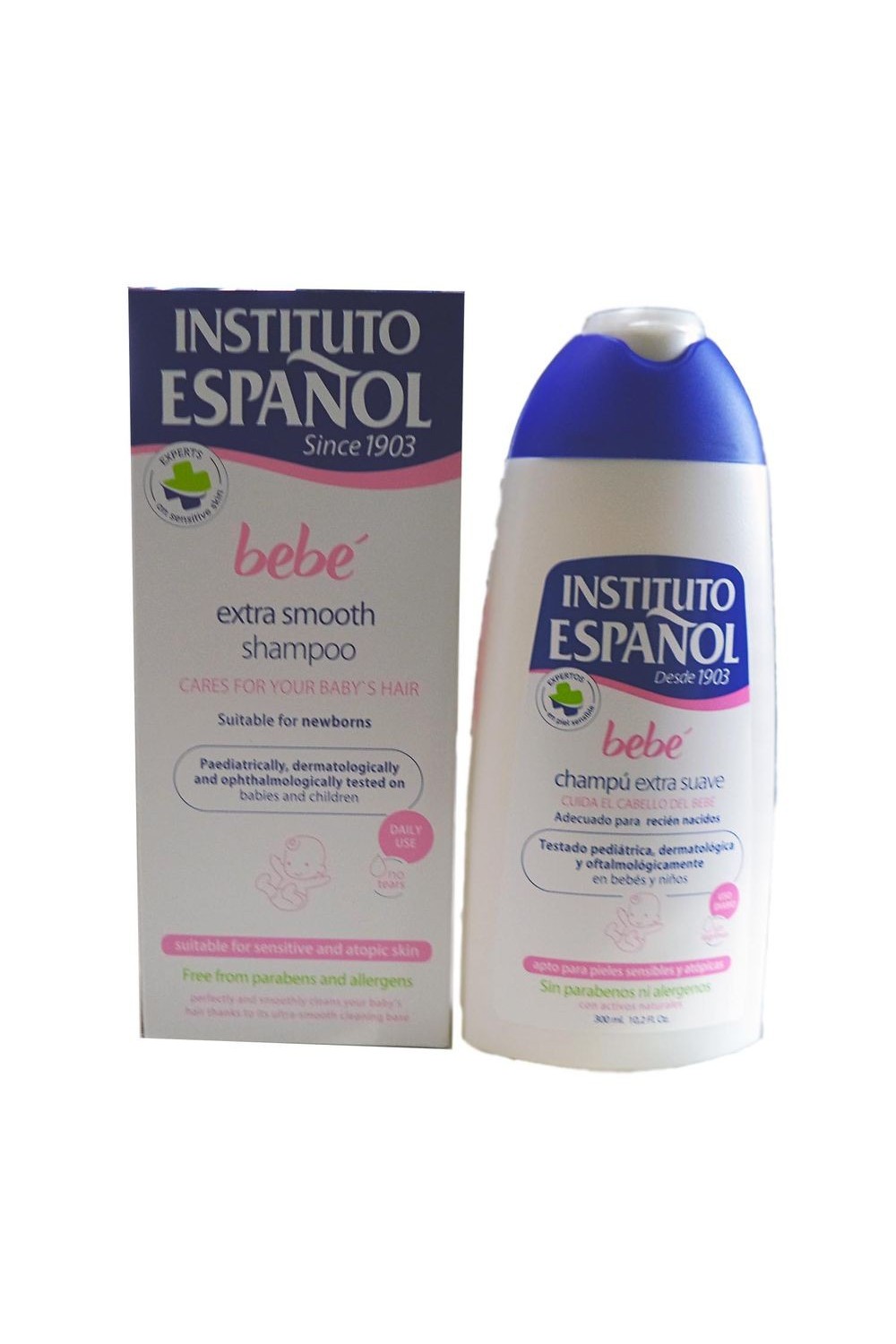 INSTITUTO ESPAÑOL - Instituto Español Baby Shampoo Extra Soft Newborn Sensitive Skin Without Allergens 300ml