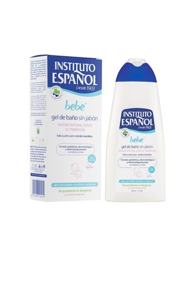 INSTITUTO ESPAÑOL - Instituto Español Baby Bath Gel Without Soap Newborn Sensitive Skin Without Allergens 500ml