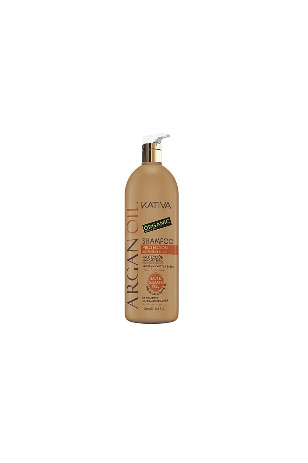 Kativa Argan Oil Shampoo Protection Softness & Shine 1000ml