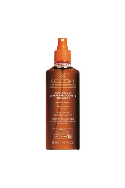 Collistar Super Tanning Dry Oil Water Resistant Spf15 200ml
