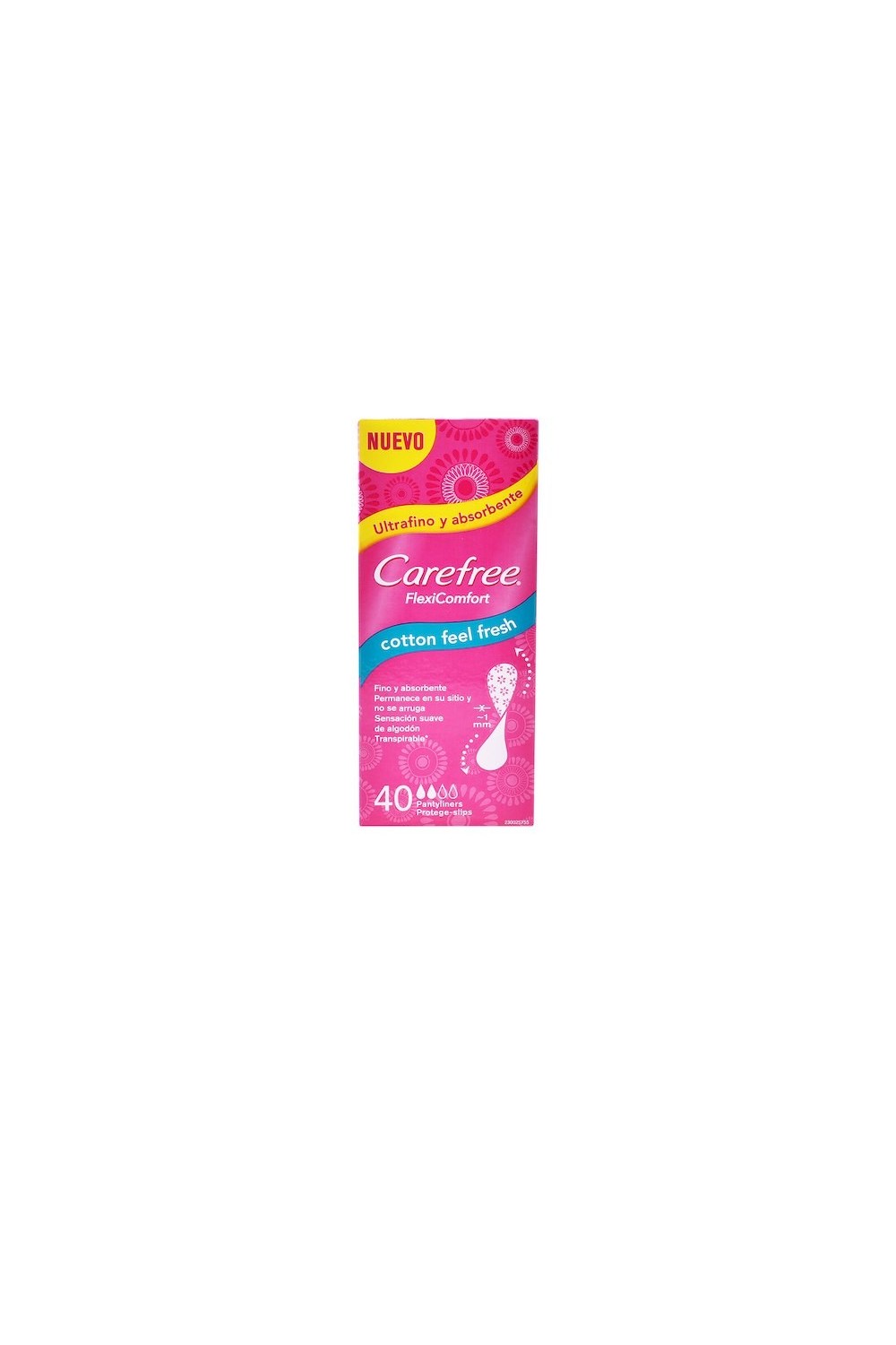 Carefree Flexiform Pantyliners 40 Units