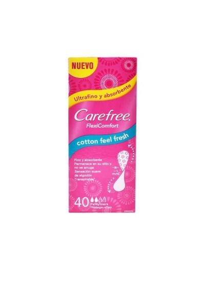 Carefree Flexiform Pantyliners 40 Units