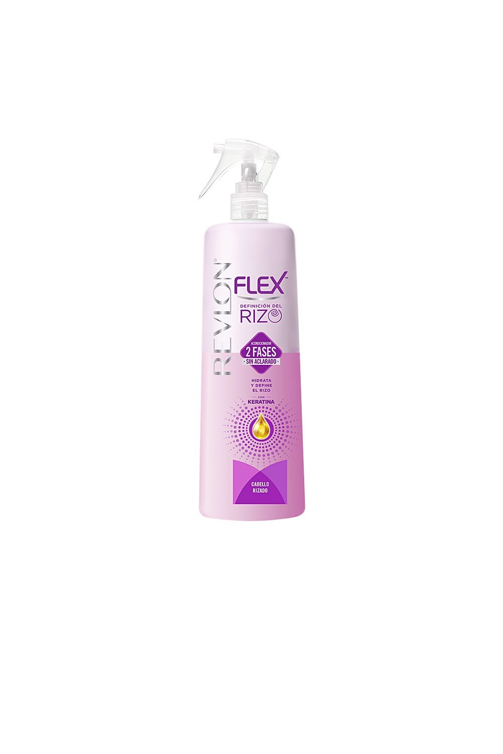 Revlon Flex 2 Stage No Rinse Conditioner With Keratin For Curly Hair Spray 400ml