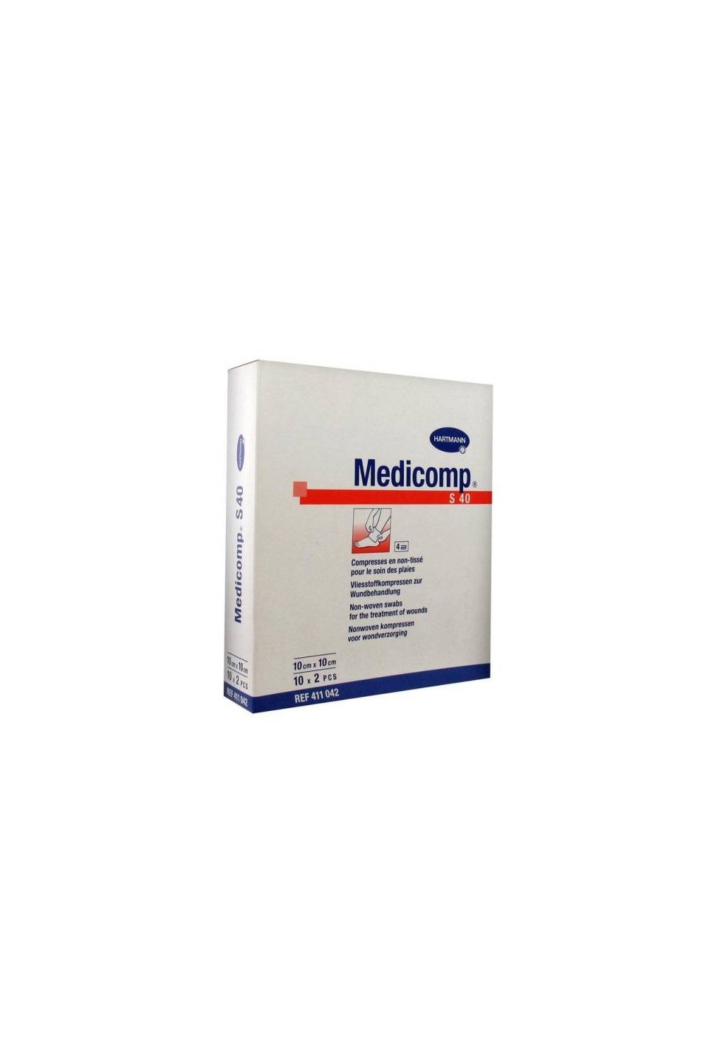 Hartmann Medicomp Sterile Gauze 10x10cm 10x2 Units