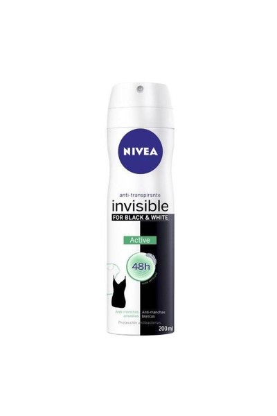 Nivea Black & White Active Deodorant Spray 200ml