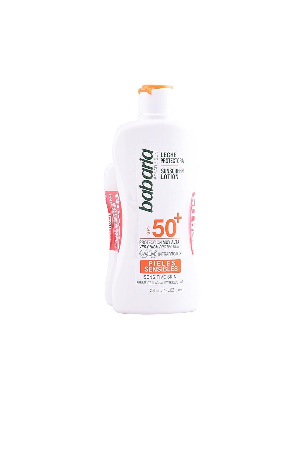 Babaria Sun Sunscreen Lotion Spf50 Plus 200ml Set 2 Pieces