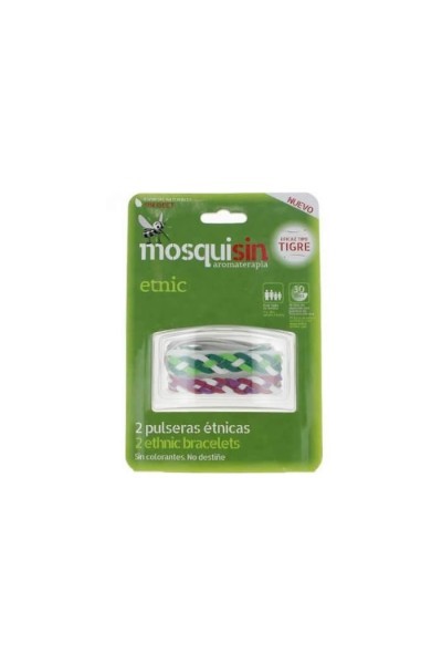 Mosquisin Mosquito Repellent 2 Ethnic Bracelets