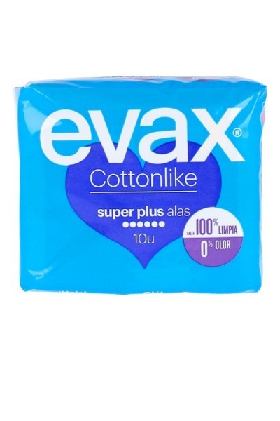 Evax Cottonlike Súper Plus With Wings 10 Units