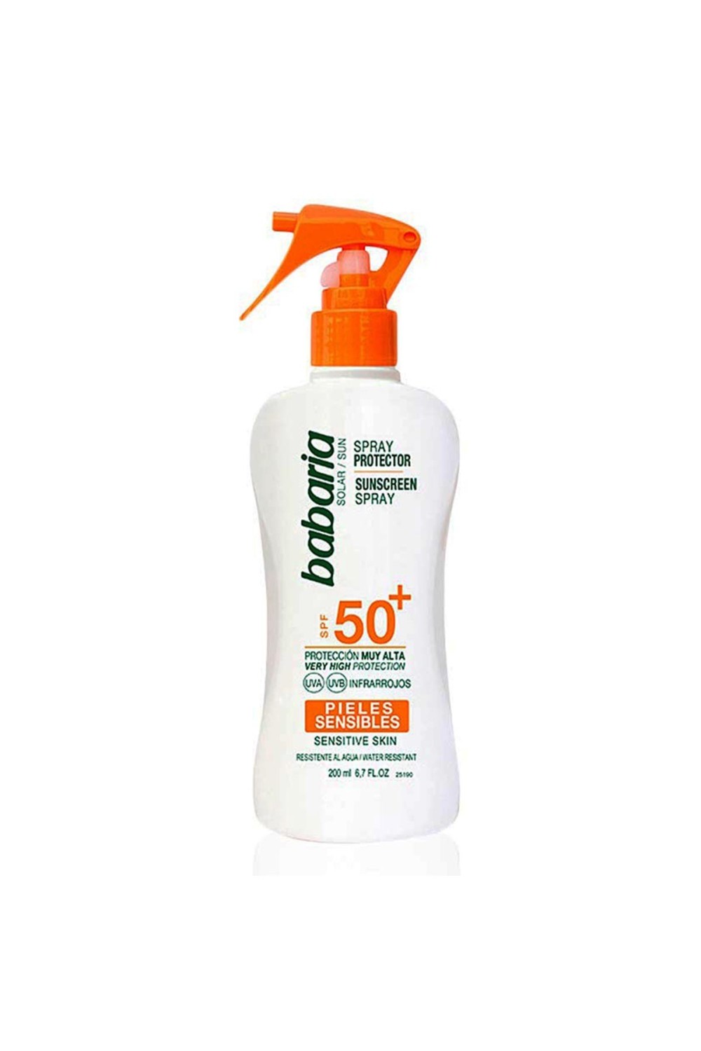 Babaria Sunscreen Spray For Sensitive Skin Spf50 200ml