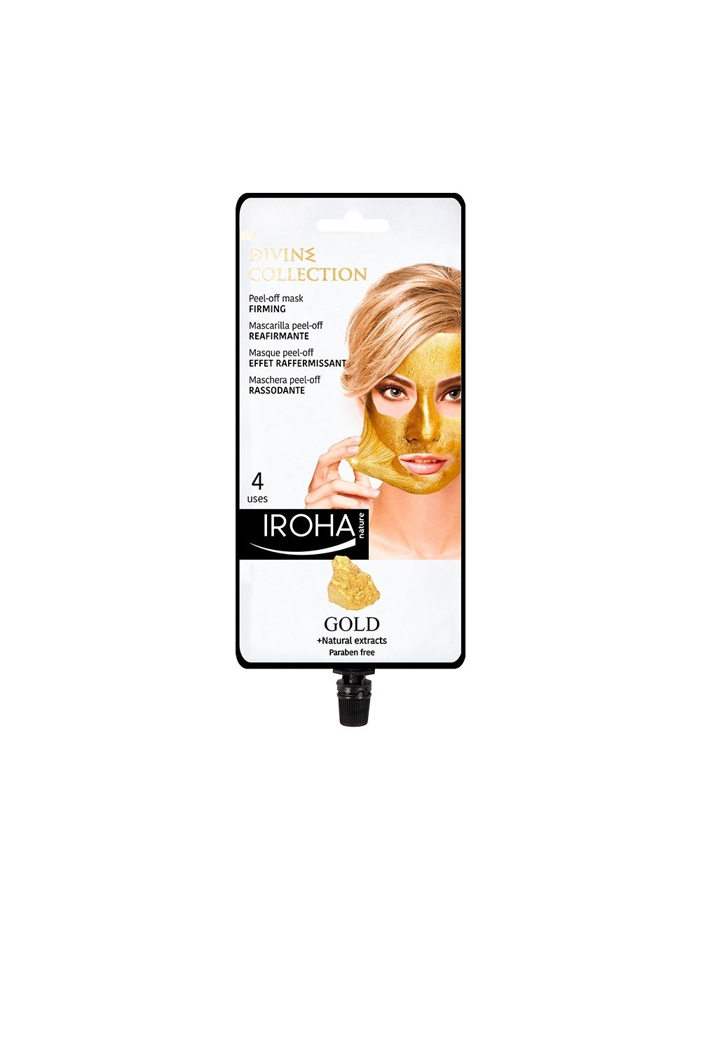 Iroha Nature Gold Peel Off Mask Firming 4 Uses