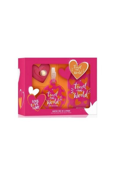 Agatha Ruiz De La Prada Love Love Love Eau De Toilette Spray 50ml Set 3 Pieces