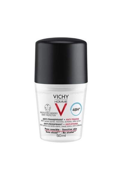 Vichy Homme Deodorant Anti-Perspirant Anti-Stains Sensitive Skin 50ml