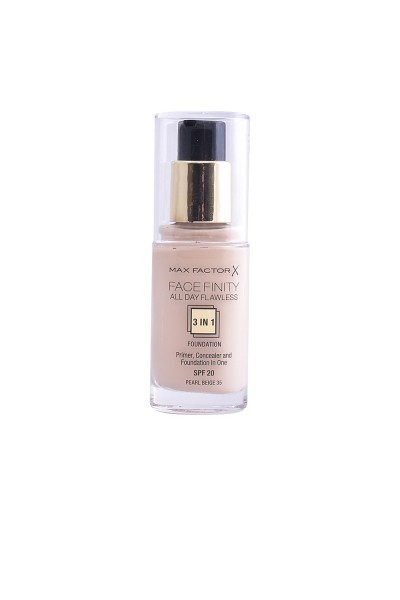 Max Factor Facefinity 3 In 1 Primer, Concealer And Foundation Spf20 35 Pearl Beige 30ml