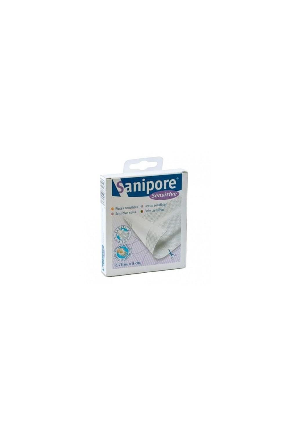 Sanipore Bandage Adhesive Dressing 75cmx8cm 1ud