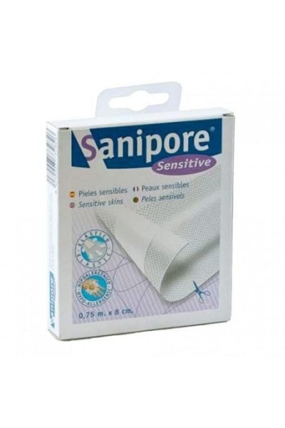 Sanipore Bandage Adhesive Dressing 75cmx8cm 1ud