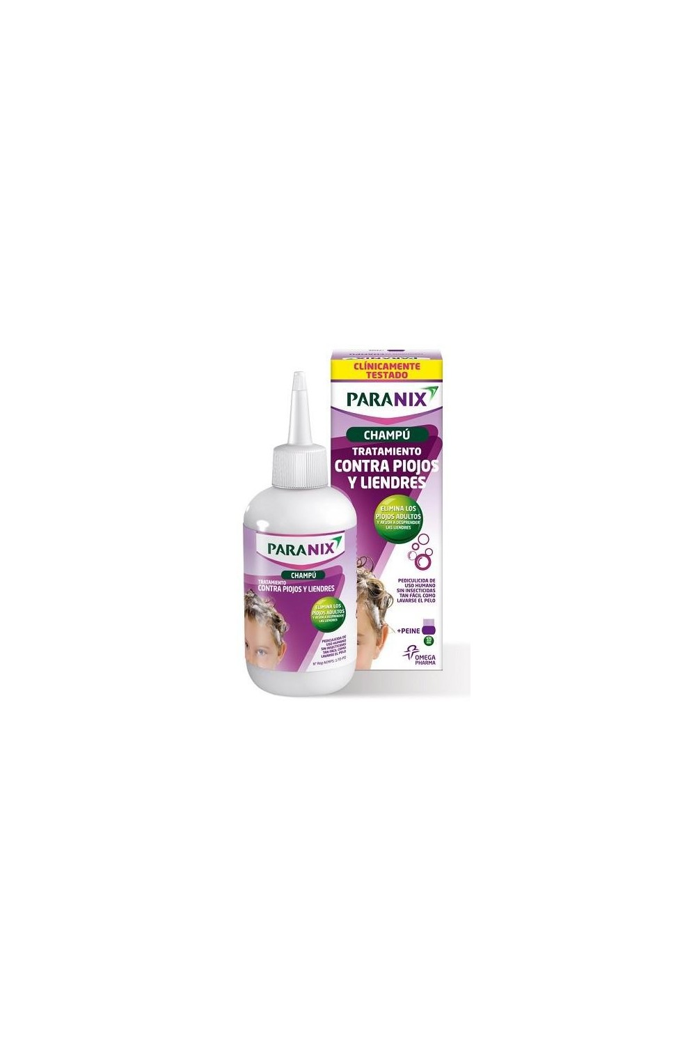 Perrigo Paranix Shampoo Treatment Against Lice and Nits 200ml Comb