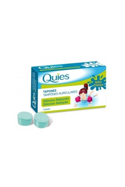Quies Children's Silicone Swimming Plugs 6 Units