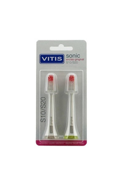 Vitis Spare Part Electric Toothbrush For Delicate Gums 2 Units