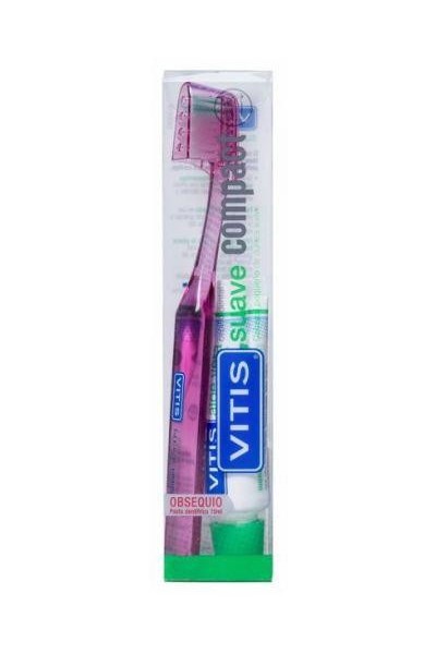 Vitis Compact Soft Toothbrush Aloe 15ml