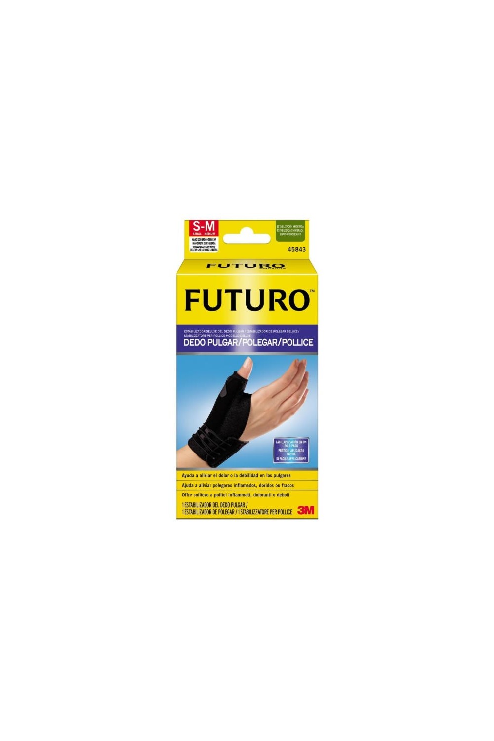3M Futuro Thumb Finger Stabilizer Left Or Right Hand Size S-M