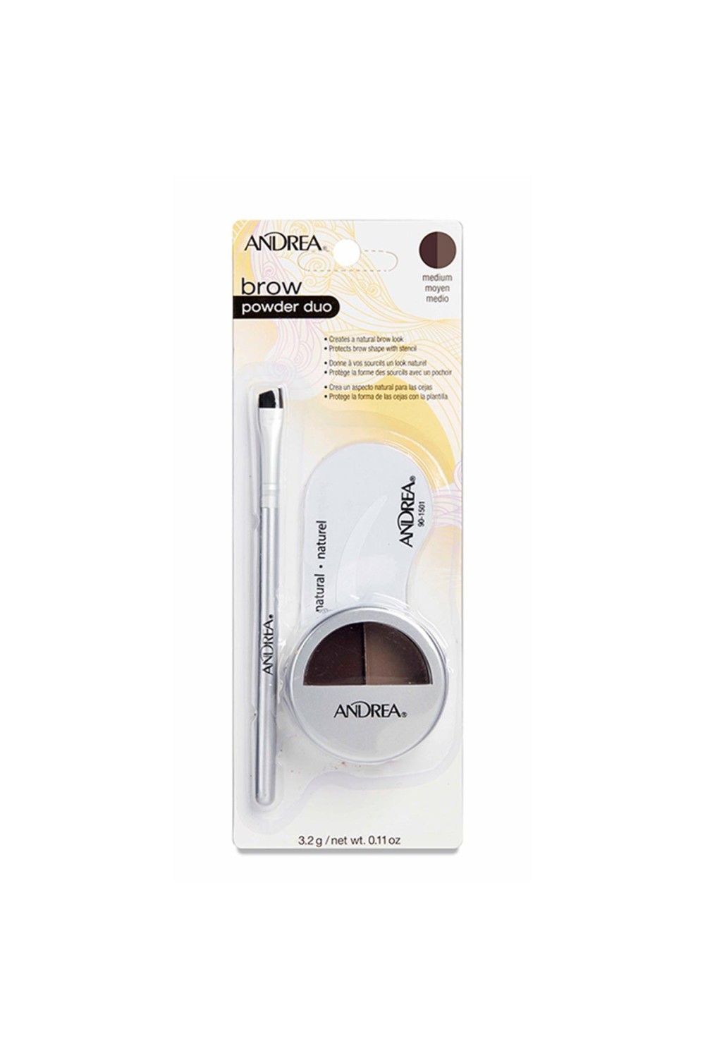 Eurostil Cejas Andrea Powder Duo Marron Medio 1un